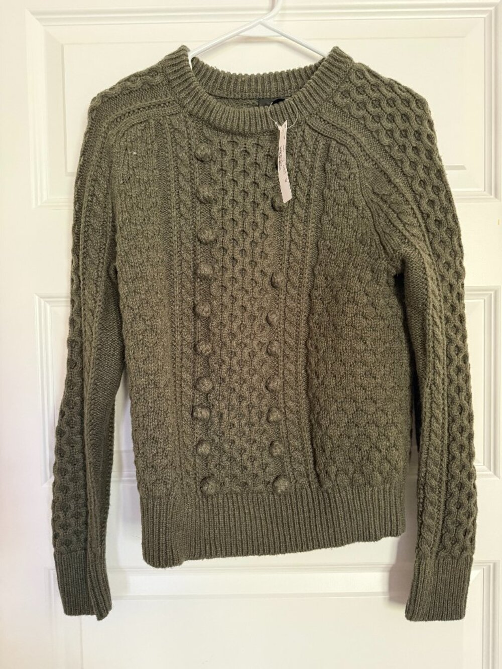 NWT Women's J. Crew Sweater, Olive Green, XS